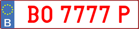 Truck License Plate